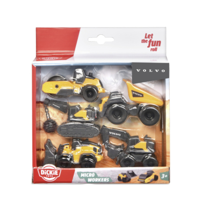 Транспорт и спецтехника - Игровой набор Dickie Toys Volvo Микроработники (3722008)#5