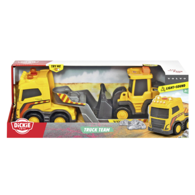 Транспорт и спецтехника - Игровой набор Dickie Toys Volvo Грузовик с погрузчиком (3725009)#2