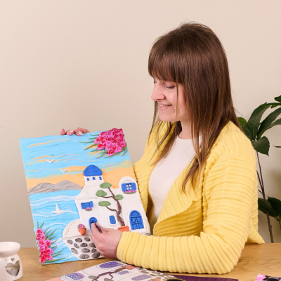 Наборы для творчества - Набор для творчества OKTO 3D картина Санторини (10044)#3