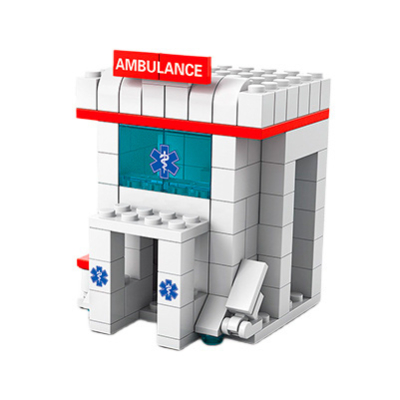 Блочные конструкторы - Конструктор Shantou Yisheng Скорая помощь 1000 деталей (K8857-5)#5