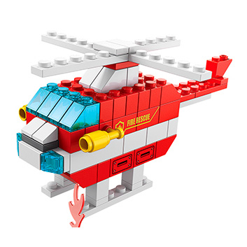 Блокові конструктори - Конструктор Shantou Yisheng Пожежний корабель 1000 деталей (K8978-1)#3