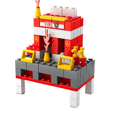 Блокові конструктори - Конструктор Shantou Yisheng Пожежний корабель 1000 деталей (K8978-1)#4