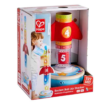 Обучающие игрушки - Игровой набор Hape Ракета с мячиками (E0387)#5