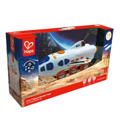 Залізниці та потяги - Іграшковий шатл Hape до залізниці (E3872)#3