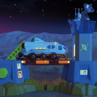 Залізниці та потяги - Іграшковий шатл Hape до залізниці (E3872)#4