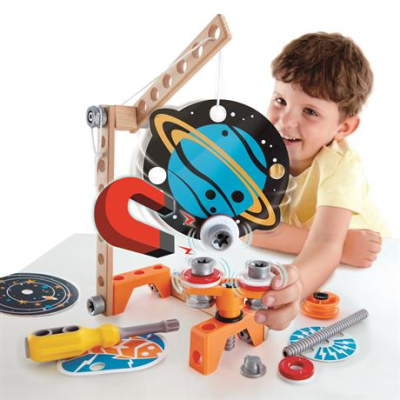 Конструкторы с уникальными деталями - Конструктор Hape Магнитная лаборатория 34 элемента (E3033)#3