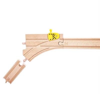 Залізниці та потяги - Ігровий набір Hape Y-подібні рейки для залізниці з перемикачем (E3781)#2