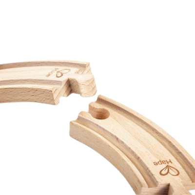 Залізниці та потяги - Ігровий набір Hape Короткі вигнуті рейки для залізниці (E3776)#2