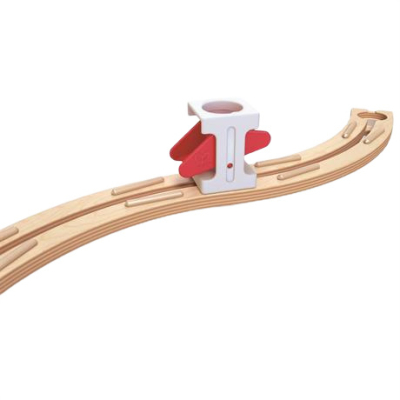 Конструкторы с уникальными деталями - Конструктор Hape Дополнительный набор направляющих 4 елемента (E6025)#5