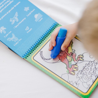 Раскраски и активитибуки (2-6 лет) - Книжка «Багаторазова водна розмальовка «Динозаври» (SM93204/6075166)#5