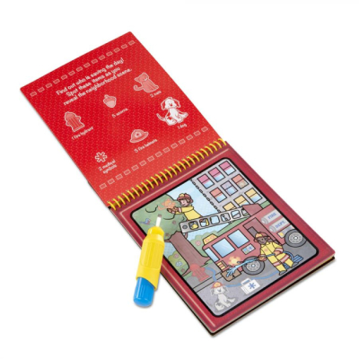 Раскраски и активитибуки (2-6 лет) - Книжка «Багаторазова водна розмальовка «Транспорт» (SM93200/6074877)#3