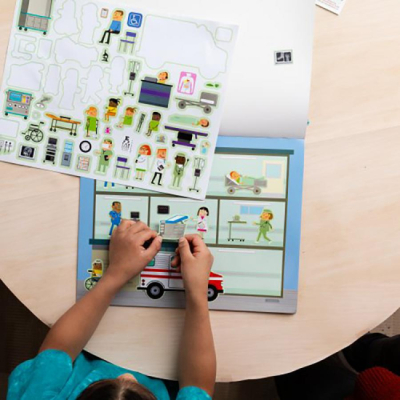 Наборы для творчества - Набор многоразовых наклейок Melissa and Doug Транспорт (SM93209/6812)#5