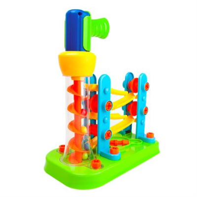 Конструктори з унікальними деталями - Конструктор Edu-Toys Гірка-зигзаг з інструментами (JS021)#2