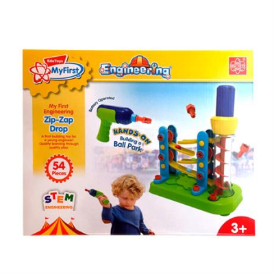 Конструктори з унікальними деталями - Конструктор Edu-Toys Гірка-зигзаг з інструментами (JS021)#3