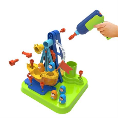 Конструктори з унікальними деталями - Конструктор Edu-Toys Піратський корабель з інструментами (JS026)#4