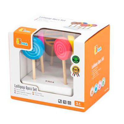 Детские кухни и бытовая техника - Игровой набор Viga Toys Леденцы из дерева (44529)#3