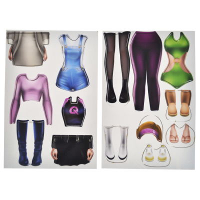 Наборы для творчества - Магнитная одевалка Qbee Lola (QB600-007)#3