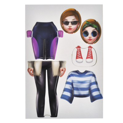 Наборы для творчества - Магнитная одевалка Qbee Lola (QB600-007)#5