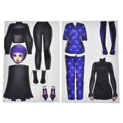 Наборы для творчества - Магнитная одевалка Qbee Wendy (QB600-010)#5