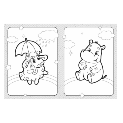 Розмальовки та актівітібуки (2-6 років) - ​Книжка «Розмальовка для найменших. Веселі тваринки»  (9789667505820)#2