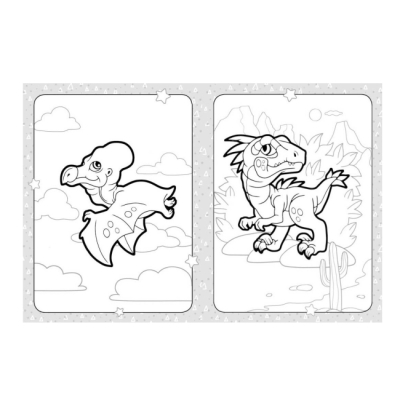 Розмальовки та актівітібуки (2-6 років) - Книжка «Розмальовка для найменших. Дружні динозаврики» (9789667505875)#2