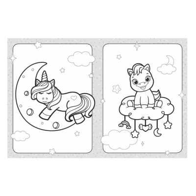 Розмальовки та актівітібуки (2-6 років) - ​Книжка «Розмальовка для найменших. Світ поні, лам та єдинорогів»  (9789667505813)#2