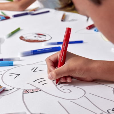 Канцтовары - Набор фломастеров Carioca Jumbo 40 цветов (41258)#3