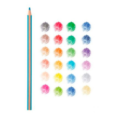 Канцтовары - Набор цветных карандашей Carioca Supercolor 24 цвета (43393)#2