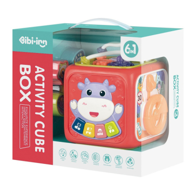 Развивающие игрушки - Интерактивная игрушка Bibi-inn Активити куб красный (688-60/2)#2