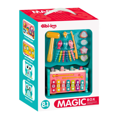 Развивающие игрушки - Развивающая игрушка Bibi-inn Волшебный ящик бирюзовый (688-29/1)#2