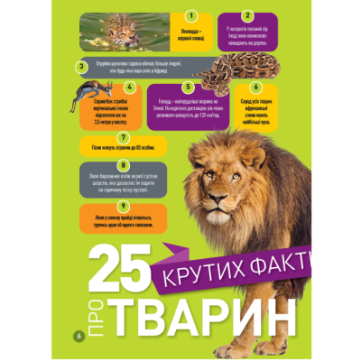 Познавательные книги (4-10 лет) - Книжка «Гррр! 100 цікавих фактів про тварин Африки» Стефані Воррен Дріммер (9786171600454)#3