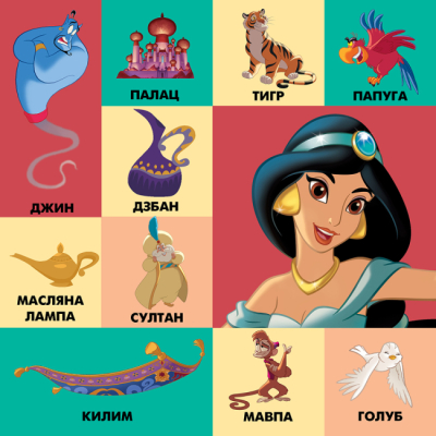 Книги для самых маленьких (0-3 года) - Книжка-картонка «100 перших слів. Принцеси Дісней» (9789669434593)#6