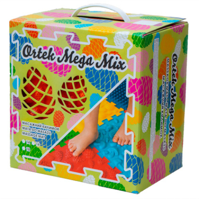 Развивающие коврики - Массажный коврик Ortek Мега Микс Пазлы 12 элементов (2000000110240)#2