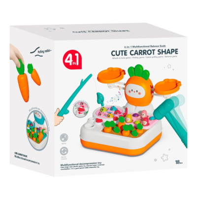 Розвивальні іграшки - Ігровий музичний центр Bibi-inn Весела морквина помаранчевий (688-82/1) (688-82/ 1)#2