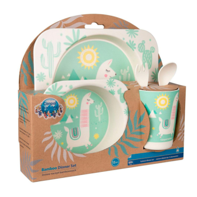 Товари для догляду -  Набір посуду Canpol бамбуковий Lama (9/213)#2