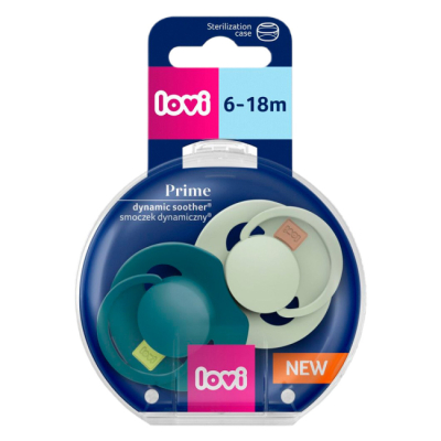 Товари для догляду - Пустушка Lovi силіконова динамічна Pistachio and Green (34/414)#2