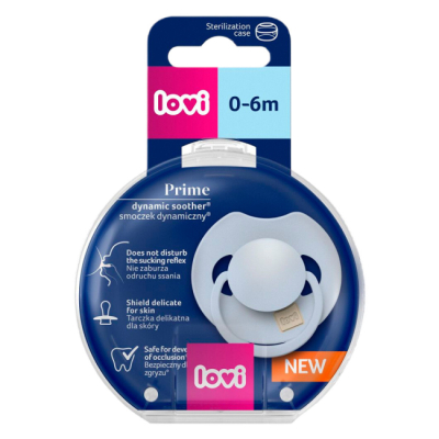 Товари для догляду - Пустушка Lovi силіконова динамічна Prime Baby Blue (34/416)#2