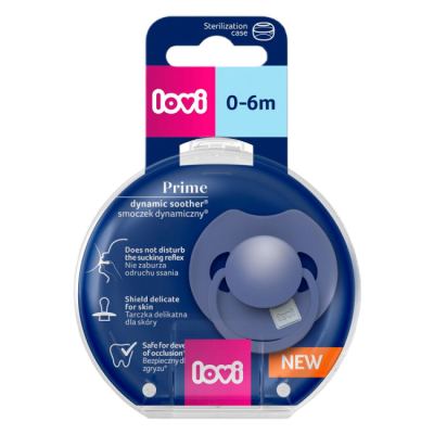 Товари для догляду - Пустушка Lovi силіконова динамічна Prime Blue (34/417)#2