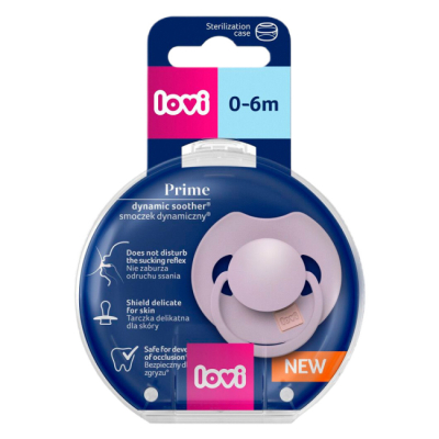 Товари для догляду - Пустушка Lovi силіконова динамічна Prime Violet (34/421)#2