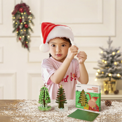 Научные игры, фокусы и опыты - Набор для опытов Mideer Выращивание кристаллов Новогодняя елка (CT2216)#4