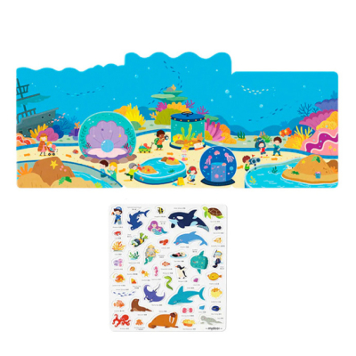 Наборы для творчества - Набор многоразовых наклейок Mideer Incredible aquarium (CT2316)#2