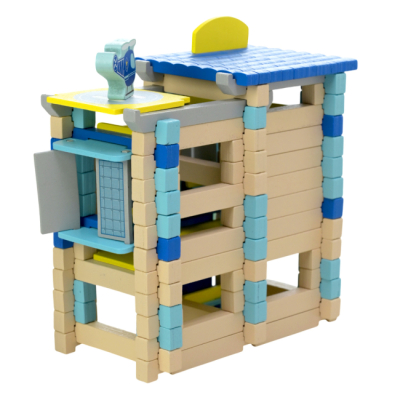 Конструктори з унікальними деталями - Дерев'яний конструктор Країна Іграшок Полейський відділок (C9435)#2