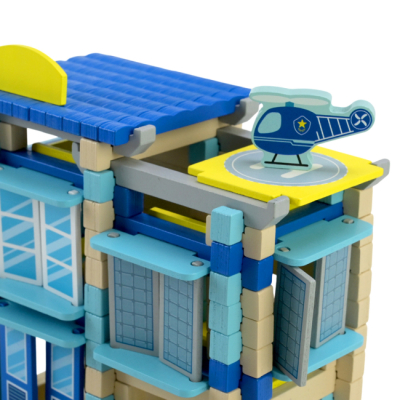 Конструктори з унікальними деталями - Дерев'яний конструктор Країна Іграшок Полейський відділок (C9435)#3