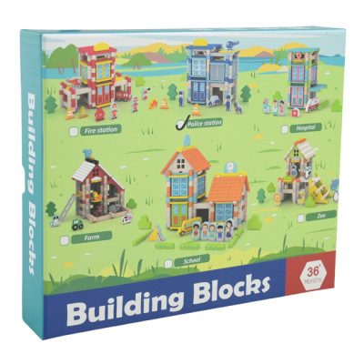 Конструктори з унікальними деталями - Дерев'яний конструктор Країна Іграшок Полейський відділок (C9435)#4