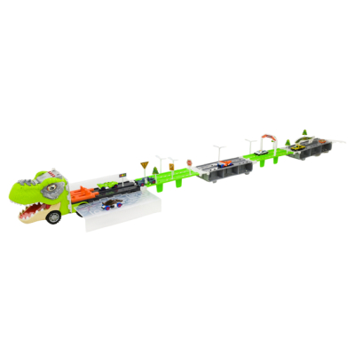 Транспорт и спецтехника - Игровой набор Країна Іграшок Автовоз-трек Диногонки (068-196)#2