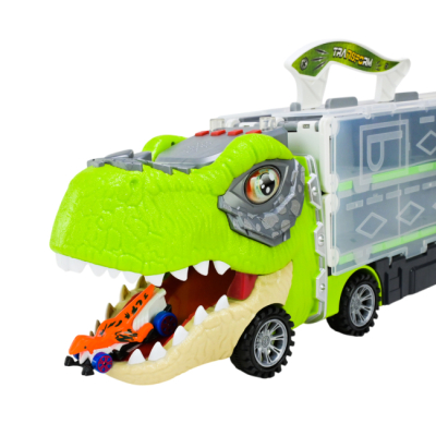 Транспорт и спецтехника - Игровой набор Країна Іграшок Автовоз-трек Диногонки (068-196)#3
