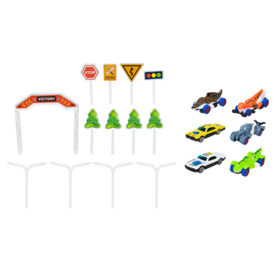 Транспорт и спецтехника - Игровой набор Країна Іграшок Автовоз-трек Диногонки (068-196)#4