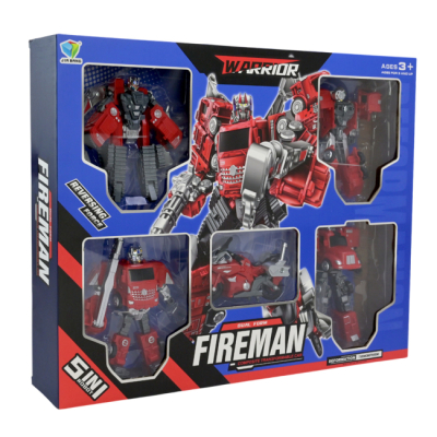 Трансформеры - Игровой набор Країна Іграшок Трансформер красный 5 в 1 (788-92Y)#8