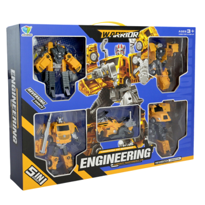 Трансформеры - Игровой набор Країна Іграшок Трансформер желтый 5 в 1 (788-94Y)#8