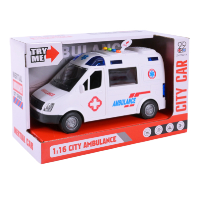 Транспорт и спецтехника - Автомодель Країна Іграшок Скорая помощь (ZY221A)#5